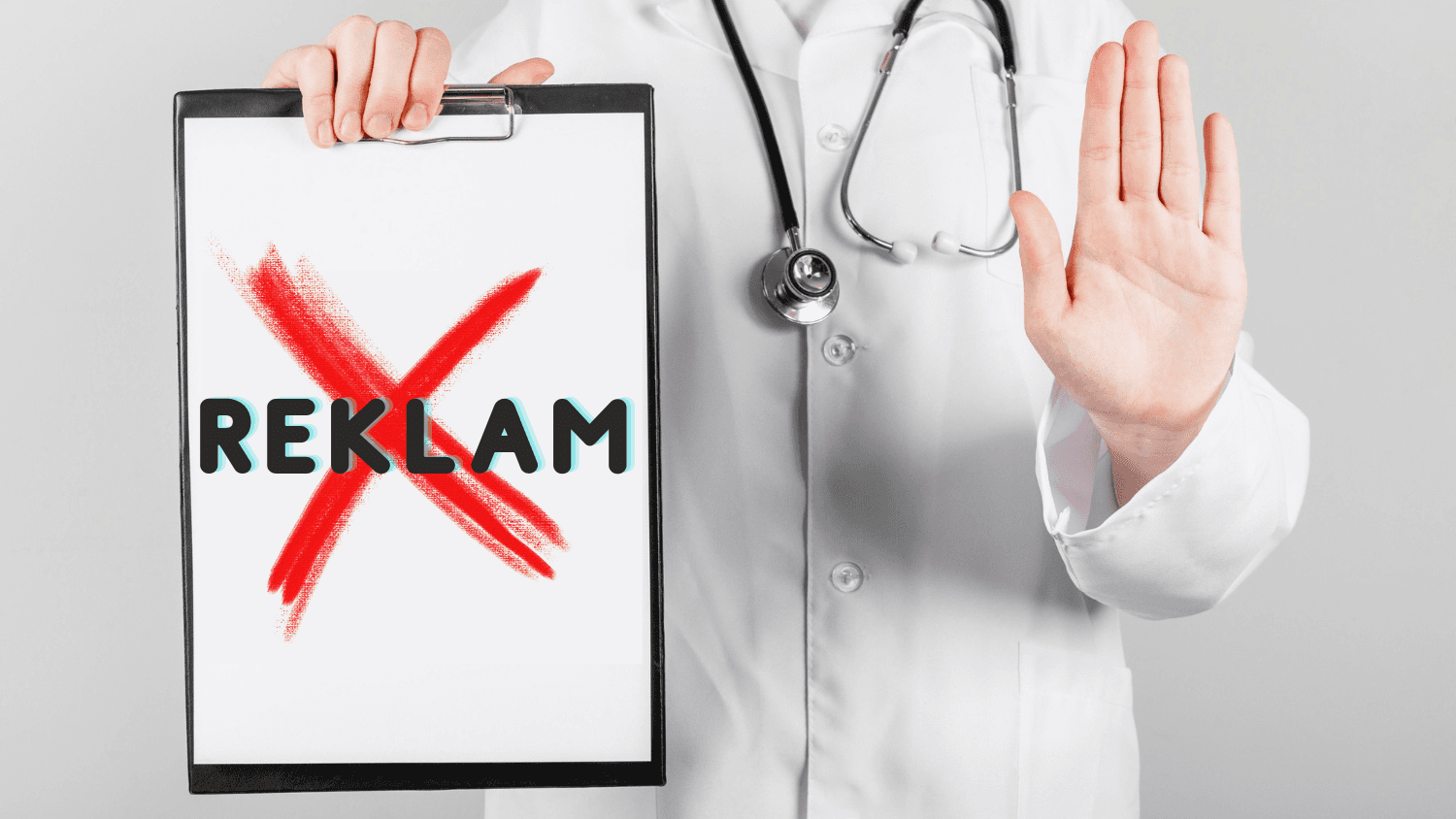 Sağlıkta reklam yasağı kapsamında hekim ve özel hastanelerin tanıtım sınırlarını gösteren hukuki şema